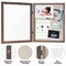 Americanflat Front Loading Shadow Box Frame - 1.5 Interior Depth for Memorabilia - Display Case for Keepsakes - Magnetic Closure - Includes Pins to Secure Items - Hanging Hardware